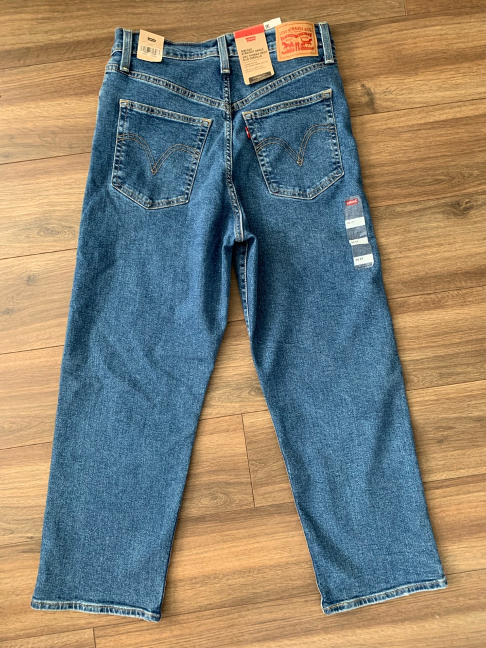 Levi's Ribcage Straight-Leg ankle women’s Denim Jeans - Blue size 30X27” - Picture 2 of 6